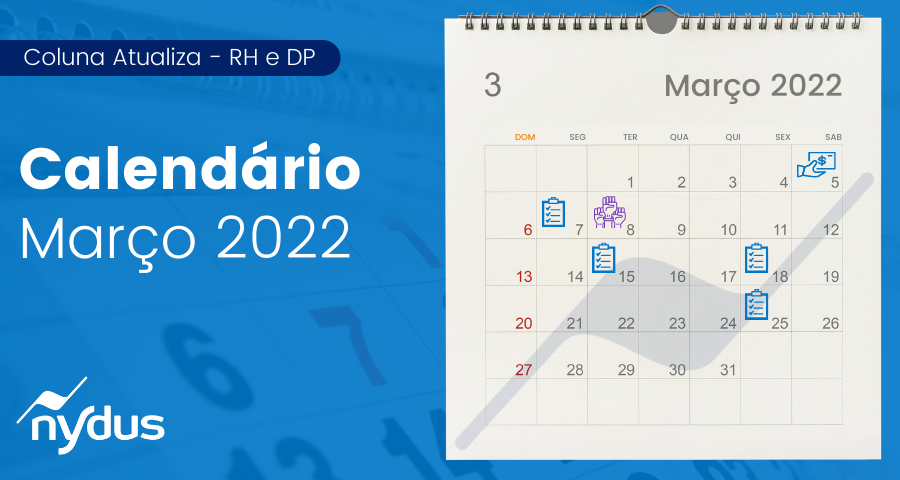 calendário do DP de março
