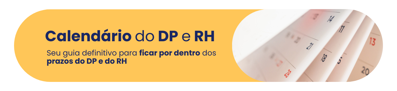 Calendário do DP e RH